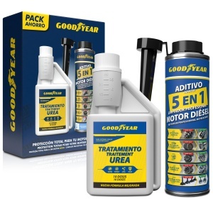Set Aditive Diesel Goodyear, 250 ml Antikristalizant si 300 ml 5-in-1 Curatator
