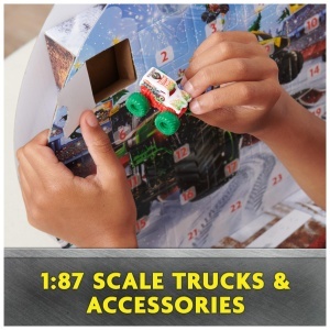 Set Advent Calendar Mini Monster Trucks 187 - 16 Masini si 9 Accesorii - Img 4