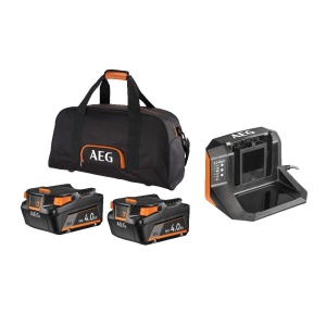 Set AEG PRO18V cu 2 acumulatori 40Ah 18V si incarcator geanta inclusa