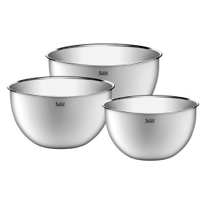 Set boluri bucatarie Silit, 3 piese, otel inoxidabil, multifunctionale, stivuibile