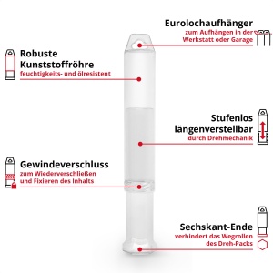 Set burghie beton Einhell SDS Plus 7 piese 210 mm otel 40Cr varf centrare - Img 3