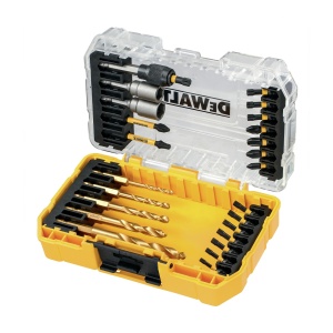 Set burghie si biti DEWALT 25 piese HSS-G NegruGalben