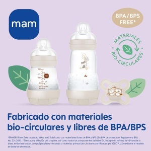 Set Cadou pentru Nou-Nascuti MAM, 2 Sticle Anti-Colici (130 ml si 260 ml), Albastru - Img 6