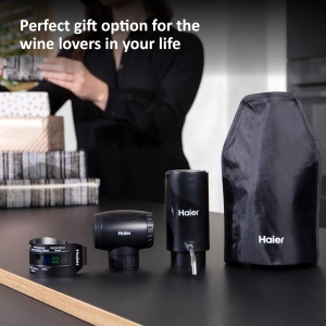 Set cadou vin Haier, termometru si vacuum, mentine vinul proaspat 7 zile - Img 7
