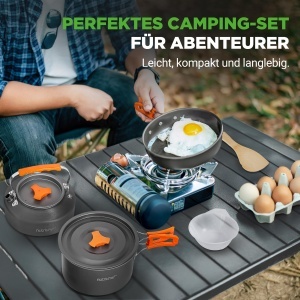 Set Camping NutriChef, 10 Piese, Aluminiu, Usor, Antiaderent - Img 2