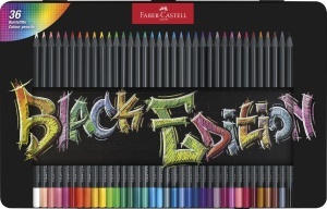 Set carioci Faber-Castell Black Edition 36 culori in cutie metalica - Img 2