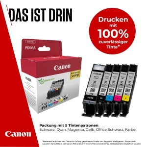 Set cartuse imprimanta Canon PGI-570 BK CLI-571 BK C M Y PGBK, 5 culori, originale, compatibile PIXMA MG TS - Img 2