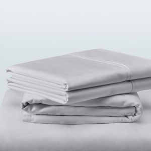 Set cearsafuri din bumbac Tempur Sleepy Silver Mist Cal King, 4-way stretch - Img 7