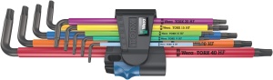Set chei imbus Wera 05024470001 9679 TX XL, 9 piese, cu functie de prindere, multicolor