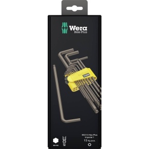 Set chei imbus Wera 95013 Hex-Plus, 13 piese, BlackLaser