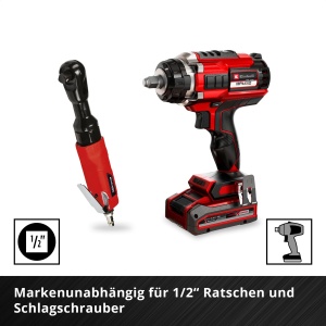Set chei impact Einhell 5 piese CrMo otel protectie pentru jante aliaj M-CASE - Img 9