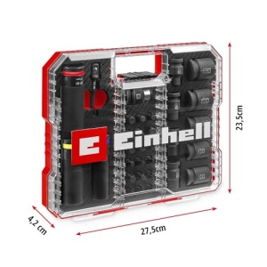 Set chei si biti Einhell 32 piese XL-CASE cu protectie jante si adaptor impact - Img 10