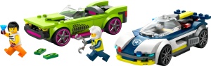 Set Constructie LEGO City - Urmarire cu Politie si Masina Sport, 213 Piese - Img 9