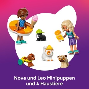 Set Constructie LEGO Friends - Zi Distractiva la Aquapark, 278 Piese, 2 Figurine - Img 5