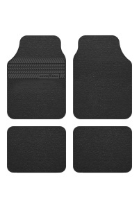 Set covoare Goodyear GOD9018, 4 piese, rutschfest, negru