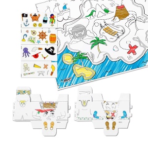 Set Creativ BIC Kids My Pirate Kit - 18 Creioane Colorate, 8 Markere, 12 Creioane de Colorat - Img 5