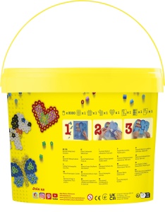 Set creativ Hama Perlen 8806 3000 margele Maxi 4 sabloane accesorii pentru copii 3 ani - Img 2