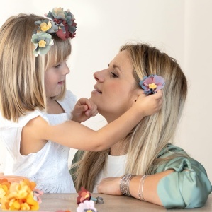 Set creativ pentru bijuterii copii Smoby Crea Flower, 50 piese, accesorii diverse, 3 ani - Img 5