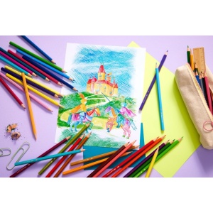 Set Creioane Colorate Faber-Castell Castle 36 bucati, culori vibrante, mina groasa - Img 5