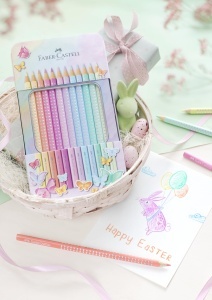 Set Creioane Colorate Faber-Castell Sparkle, 12 Culori Pastel, Metalletui - Img 3