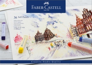 Set Creioane Pastel Faber-Castell 36 culori, intensitate mare, in etui - Img 2