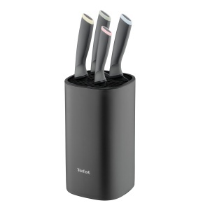 Set cutite Tefal Slicy 4 piese, inox, antiaderent, culori pastel