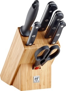 Set cutite ZWILLING Gourmet 7 piese, otel inoxidabil, negru, fabricat in Germania