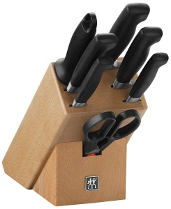 Set cutite ZWILLING Vier Sterne 8 piese otel inoxidabil maner ergonomic negru