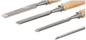 Set dalti pentru lemn Bruder Mannesmann M 609 4 piese manere din lemn lacuit - Img 2
