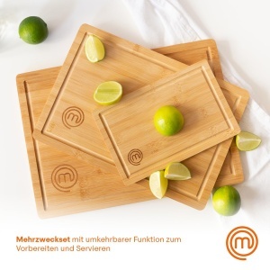 Set de 3 Tocatoare din Bambus MasterChef, 38cm x 27,5cm, 34cm x 23,5cm, 23cm x 15cm - Img 5