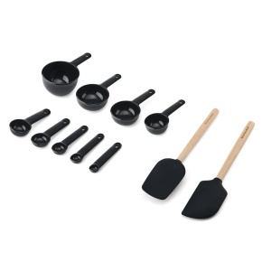 Set de accesorii pentru mixer KitchenAid 11 piese Onyx Black rezistent la temperaturi ridicate - Img 2