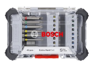 Set de biti Bosch Extra Hard 43 piese cod 43x otel tratat termic codare pe culori - Img 2