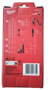Set de biti Milwaukee SHOCKWAVE 75 piese, rezistent la impact, pentru surubelnite - Img 7