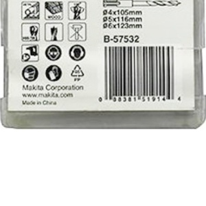 Set de biti scurti Makita B-57532, pentru lemn si metal, calitate originala - Img 2
