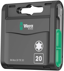 Set de Biti Wera 05057770001, 20 piese, pentru suruburi TORX, 14 hexagonal
