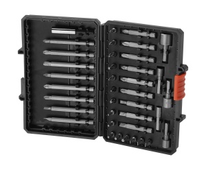 Set de Bits BlackDecker 38 piese, Phillips, Torx, Pozidriv, Negru-portocaliu - Img 2