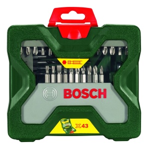 Set de burghie si biti de surubelnita Bosch 43 piese, pentru lemn, piatra si metal - Img 2