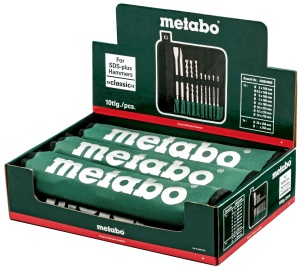 Set de burghie si dalturi Metabo SDS-plus, 10 piese, pentru beton si piatra - Img 7