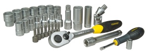 Set de chei cu clichet Stanley STHT0-73929, 30 piese, argintiu, 12 inch - Img 2