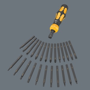 Set de Chei cu Impact Wera 921, 19 Piese, Negru-Galben, Functionare Manuala - Img 7