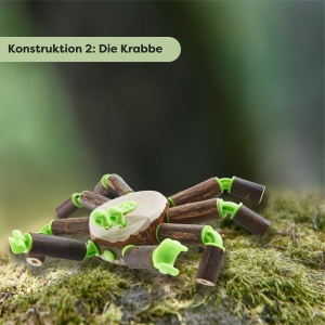 Set de Constructie HABA Terra Kids - Set Creativ cu Elemente din Lemn si Cortice - Img 3