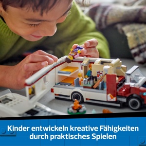 Set de constructie LEGO City - Camper cu 3 figurine, 385 piese, pentru copii de la 6 ani - Img 5