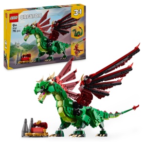 Set de Constructie LEGO Creator 3in1 Gruner Drache 31161 - 715 Piese, 3 Modele, pentru Copii 9