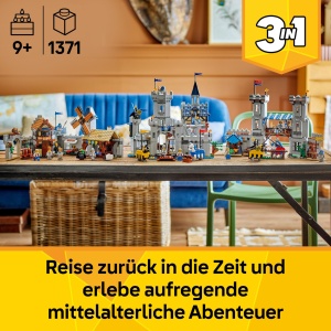 Set de Constructie LEGO Creator Ritterburg 3-in-1, 1371 piese, 6 figurine - Img 2