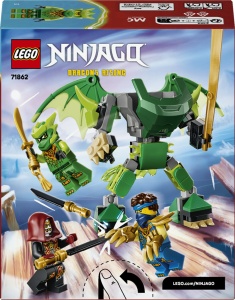 Set de Constructie LEGO Ninjago Lloyd Drachen-Mech Battle 71862, 81 piese, cu 3 figurine - Img 11