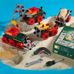 Set de Constructie Multi-Tech Theo Klein 8497 cu 107 Piese, Accesorii si Bosch Ixolino - Img 3