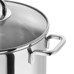 Set de cratite ZWILLING Quadro, 5 bucati, cu capac de sticla, potrivit pentru inductie, neacoperit, otel inoxidabil - Img 2