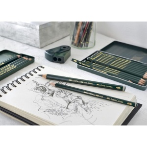 Set de creioane Faber-Castell Castell 9000, 12 bucati, diverse dureti - Img 5
