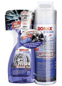 Set de curatare SONAX Xtreme pentru jante (500 ml) carpa de curatare (1 buc)