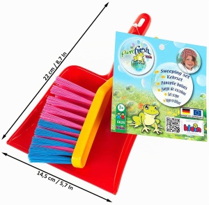 Set de curatenie pentru copii Theo Klein, 2 piese, din plastic colorat, 3 ani - Img 3